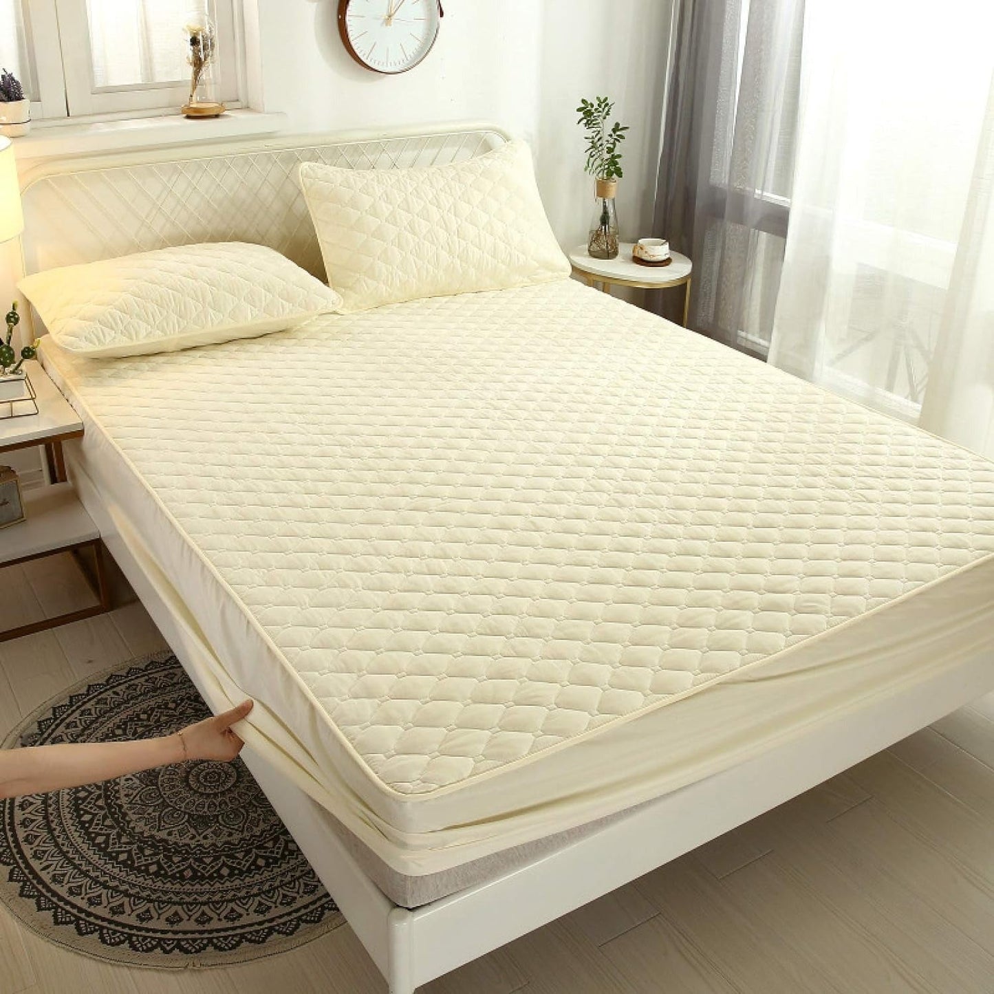 Waterproof Quilted Mattress Protector – Fitted Mattress Pad Cover Kenya