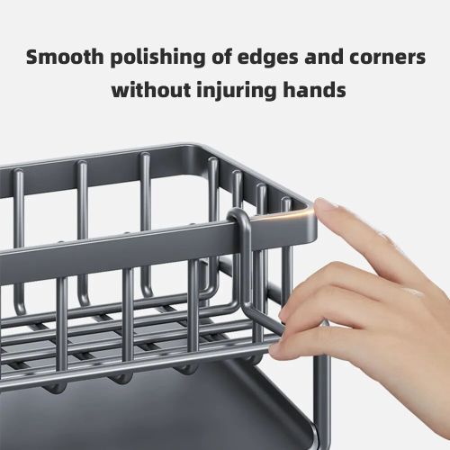 Kitchen Dish Rack，Kitchen Shelf,Sink Rack, Drain Rack - Black