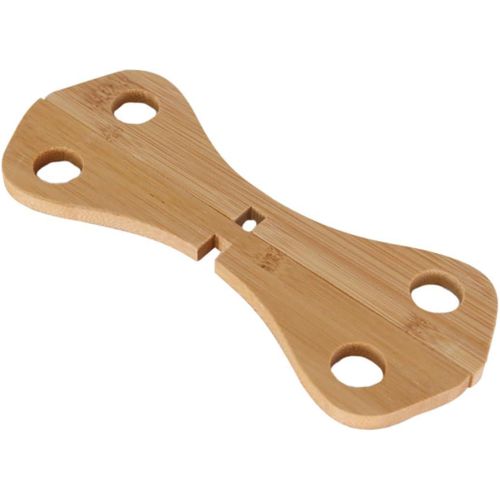 5 PCs Detachable Bamboo Trivet Hot Pads for Pots and Dishes Cross-Style Heat Resistant Kitchen Counter Rack Pot Holder for Hot Dishes Reversible Pot Holder Detachable Table Trivets