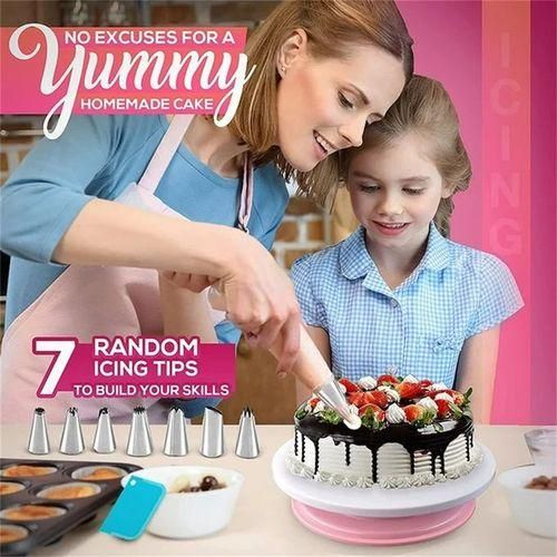 100-piece Cake Baking Supplies Set With 3 Baking Trays, Cake Decorating Set