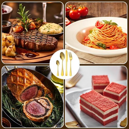 Stainless steel cutlery 24-piece gift box hotel western steak k-n-ife fork spoon dessert spoon