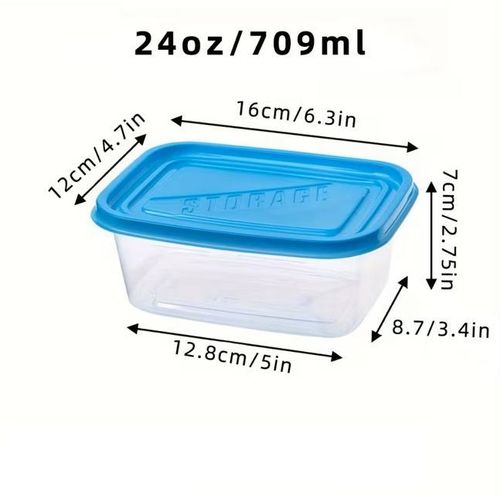 KnMn 10 PCS Stackable Food Storage Containers with Multi Color Lids, BPA-Free Plastic Lunch Boxes, Microwave Safe