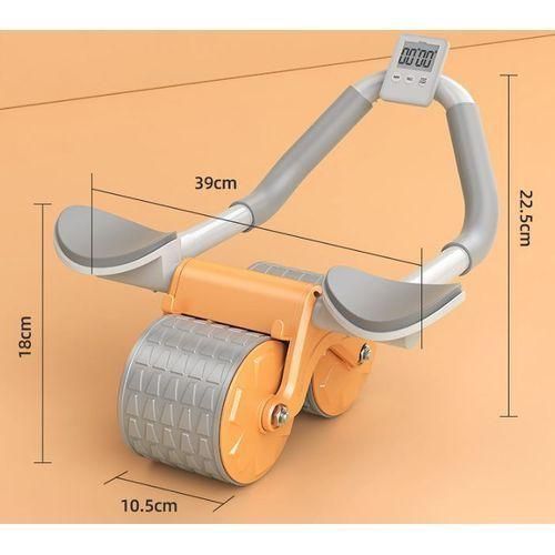 Automatic rebound elbow protector abdominal wheel