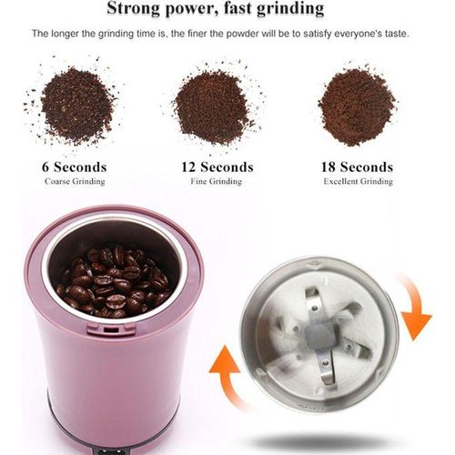 Hot Sale Electric Coffee Grinder Coffee Bean Blade Grinder, Stainless Steel Blades Coffee Grinder, Electric Coffee Beans Grinder Small For Coffee Beans, Herbs, Nuts, Spices, Grain Mill ,Multicolor