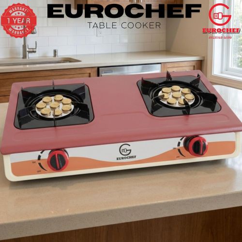 Eurochef ST-SUPER02 Heavy Duty Gas Cooker with Cast Iron Burners, Stainless Steel Panel &amp; Auto Ignition