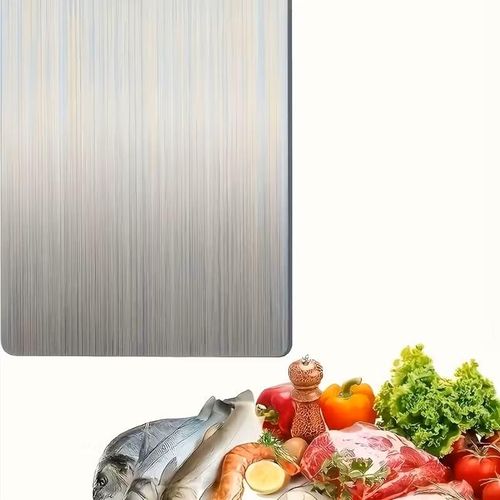 KnMn 34 x 24 CM Stainless Steel Cutting Board Double Sided Design, Household Use for Kitchen and Dining Room