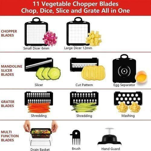 15pcs Multifunctional Vegetable Cutting Tool