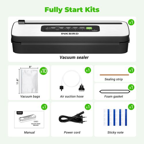 Inkbird Vacuum Sealer Machine Compact Food Vacuum Packer For Food Preservation