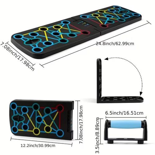 Foldable push-up board, multi-functional fitness board support for chest and abdominal muscle training, home fitness equipment