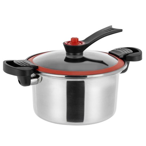 3L stainless steel low-pressure cooker, multi-functional double-handled soup pot