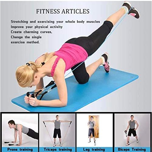 11 Pcs Set Latex Resistance Band Exercise Band Toning Tube