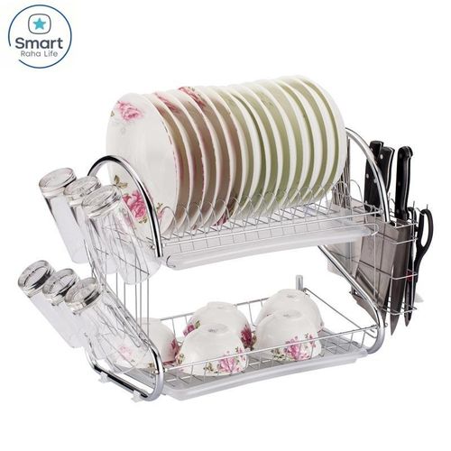 Smartraha life RahaLife 20nch Stainless Steel Dish Rack-2 Tier
