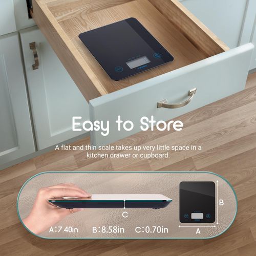 Inkbird Bluetooth Digital Kitchen Scale Smart Food Scale for Fitness Cooking
