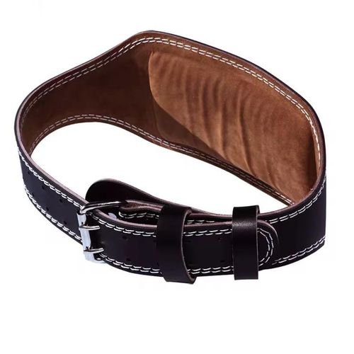 Premium Leather Weightlifting Exercise Belt Waist Support protection deep Squat Deadlift hard pull bench press  Powerlifting Gym Belt Unisex Wide Wrap Training Weight Lifting Double Buckle For Body Building Fitness Training
