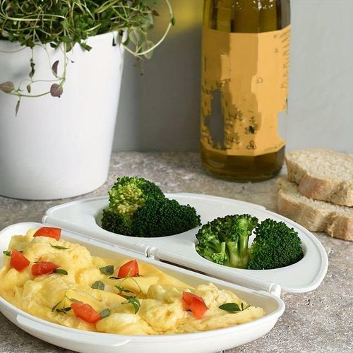 Effortless Cooking: Microwave Oven Egg Steamer &amp; Poacher, Kitchen Essential