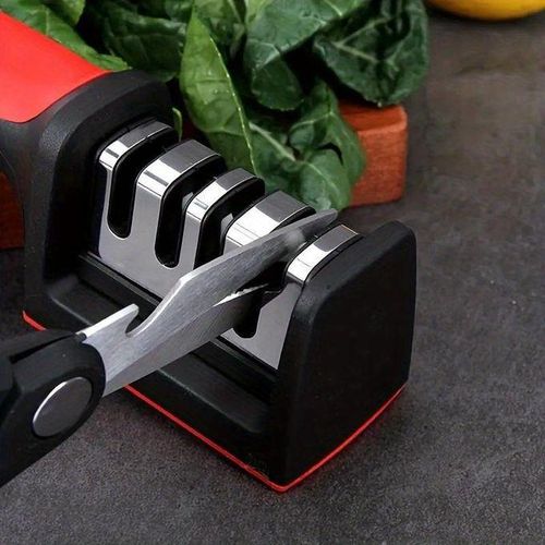 Knife Sharpener 4 Stages Professional Kitchen Sharpening Stone Tungsten Dia