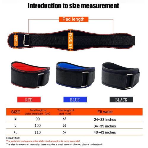 Men's Weightlifting Lumbar Support Belt, Adjustable Fitness Belt