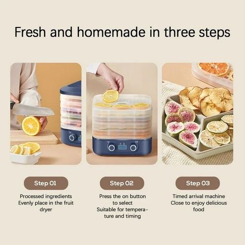5 Tier Food And Dried Meat 360° Hot Air Food Dehydrators