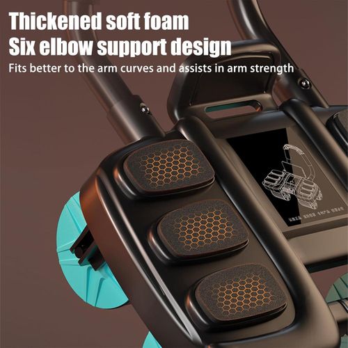 Abdominal muscle wheel roller with elbow support, automatic rebound elbow protection abdominal wheel