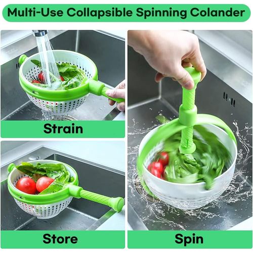 Salad Spin Dryer Kitchen Vegetable Washer Centrifugal Drain Basket