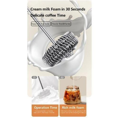 Wireless Milk Frothers Electric Handheld Blender Electrical Mini Coffee Maker Whisk Mixer With USB For Coffee Cappuccino