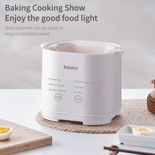 Kawu Electric 4 Egg Cooker, Egg Boiler with Egg Stand, with Clear Lid