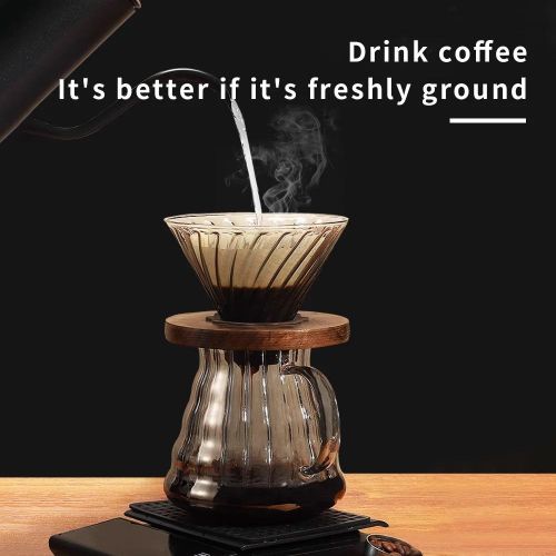 Premium Stainless Steel Electric Coffee Grinder – Adjustable 5-Speed Grind Settings
