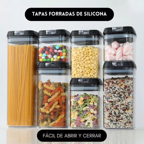 7 PCS Boîte Alimentaire Scellée, Pot De Stockage De Céréales Et De Produits Secs, Conteneur De Cuisine, Boîte De Rangement