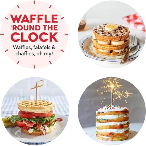 Mini Waffle Maker Breakfast Maker-Red