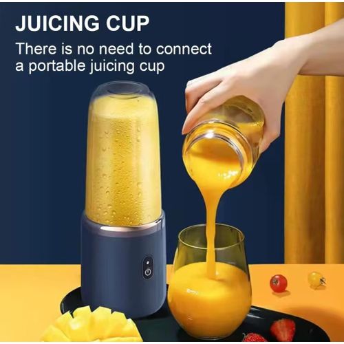 Portable USB Personal Mini Juicer Cup Handheld Travel Blender Single Double Cups for Water Bottles