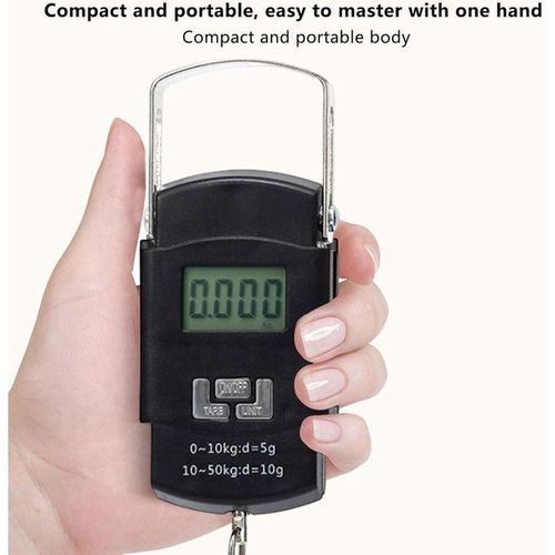 Luggage Scale Portable Digital Hanging Scale for Travel, Suitcase Weight Scale 110Lb/ 50kg Capacity