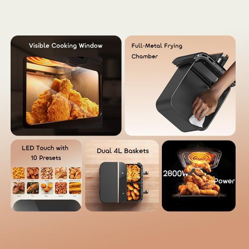 Oraimo NutriFry Duo 8L 2800W AirFrye