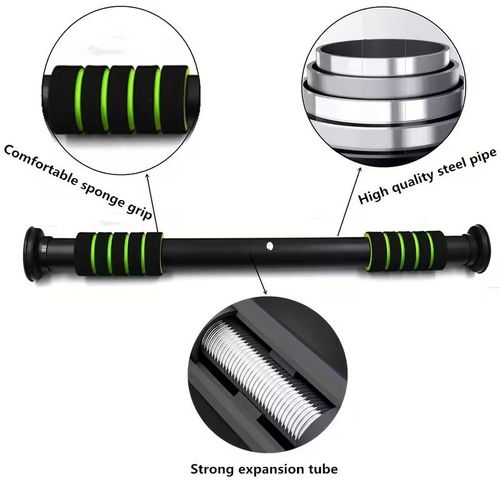 Adjustable door frame hanging rod, indoor wall-mounted horizontal bar fitness equipment, suitable for strength training