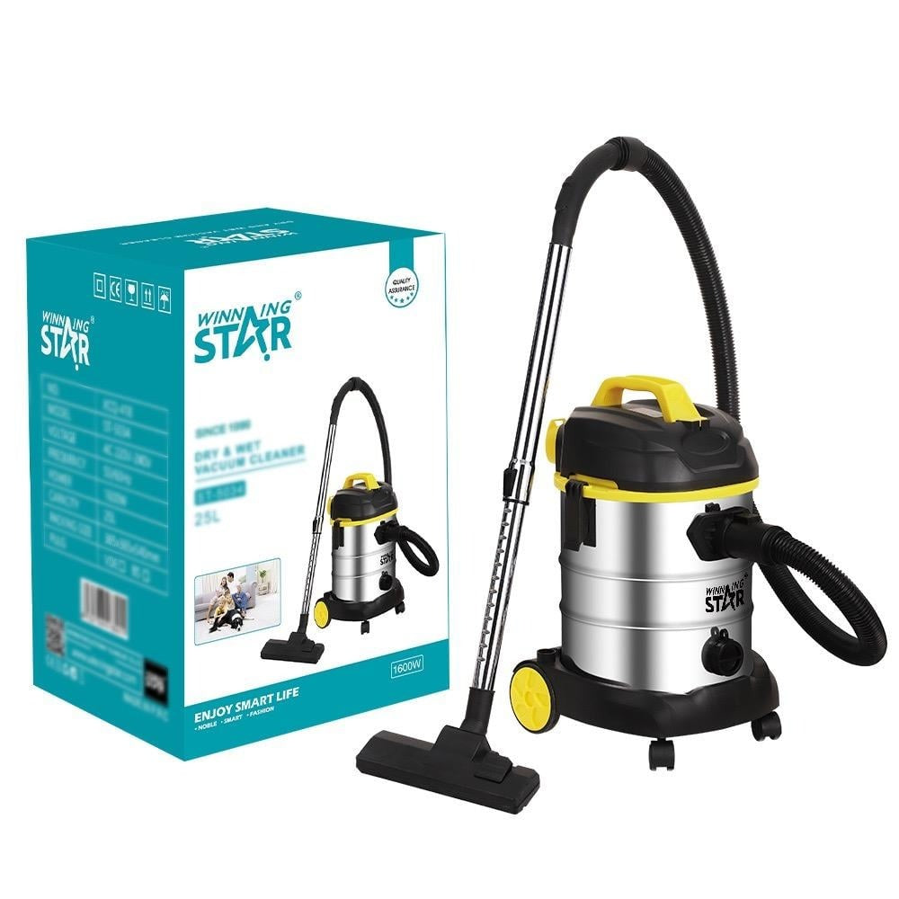 Winning Star Barrel Vacuum Cleaner 25L 1800W | Heavy Duty Floor & Carpet Vacuum