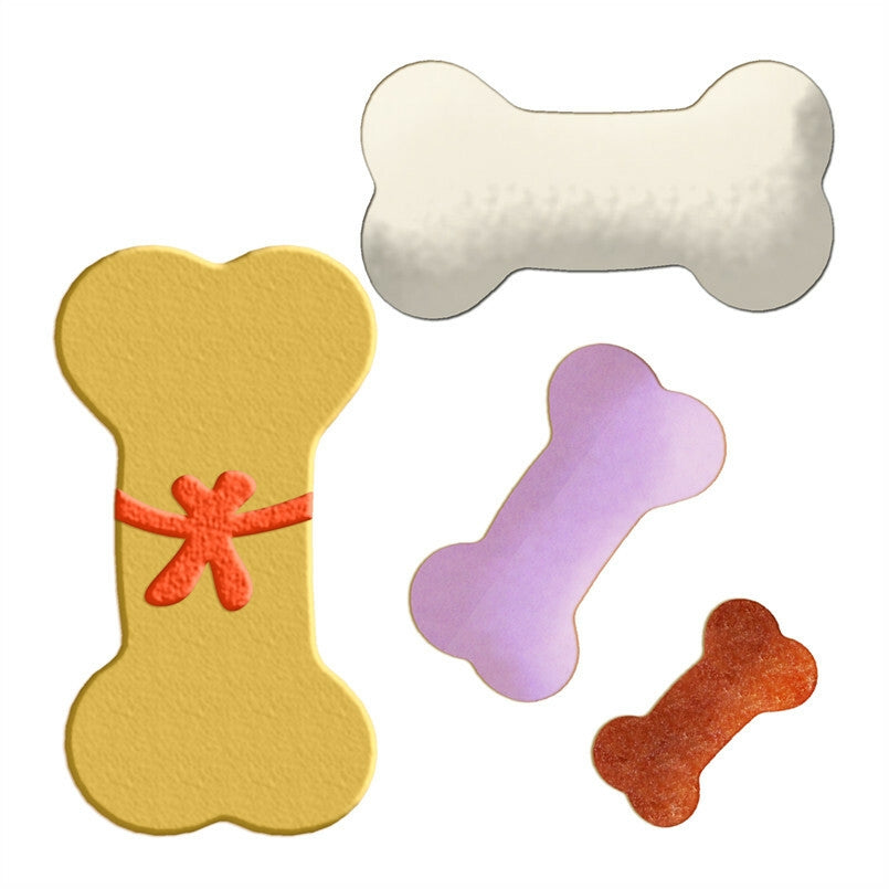 Four Specifications Puppy Favorite Cartoon Small Bones Plastic Mold Cake Fondant Tools Cookie Sushi And Fruits Cutters