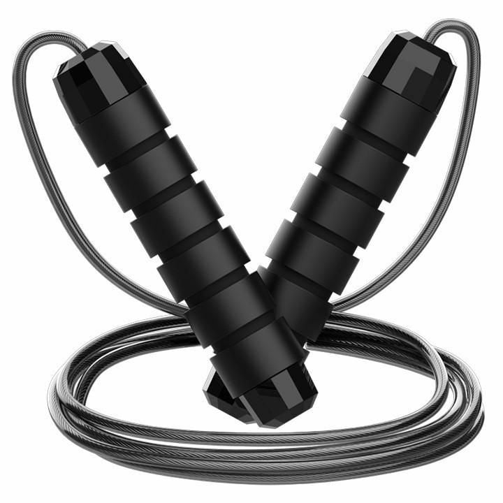 Tangle-Free Rapid Speed Jumping Rope Cable With Ball Bearings Steel Skipping Rope Gym Exercise
