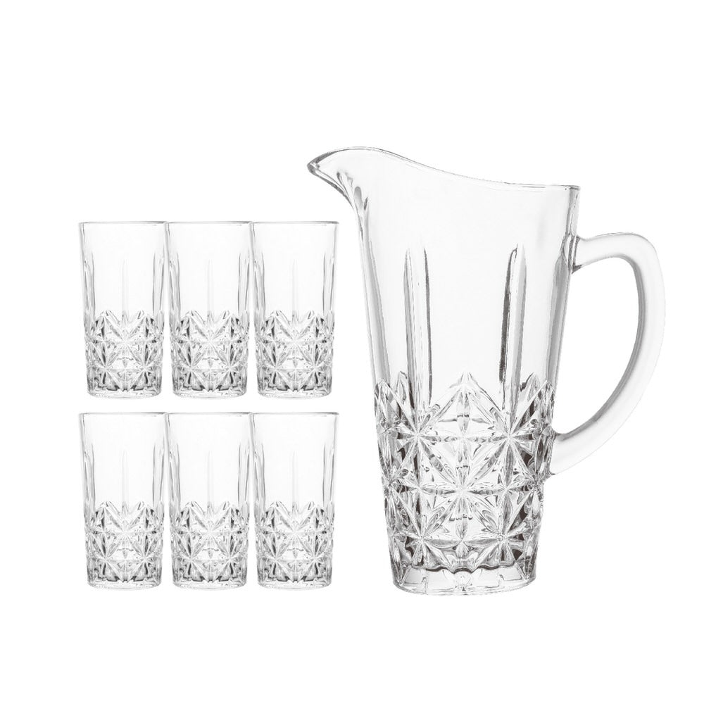 Pitcher Jar Glass Set Water Set