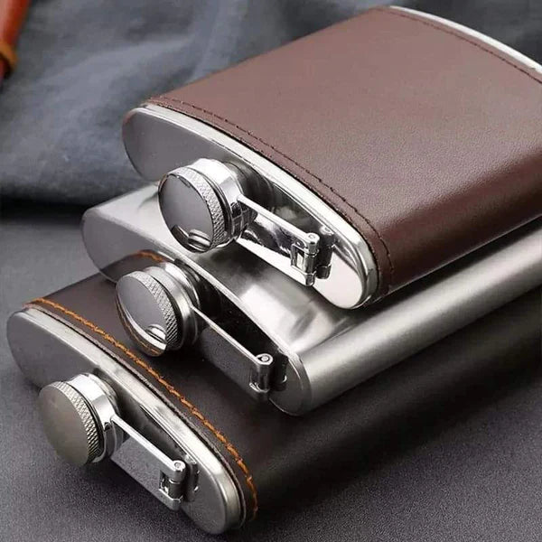 Hip Flask Mini whisky bottle Portable Alcohol Flask with Funnel, Stainless Steel Pocket