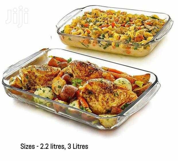 3pc Heat-Resistant Glass Casserole Dish Set – Rectangular Baking Pans