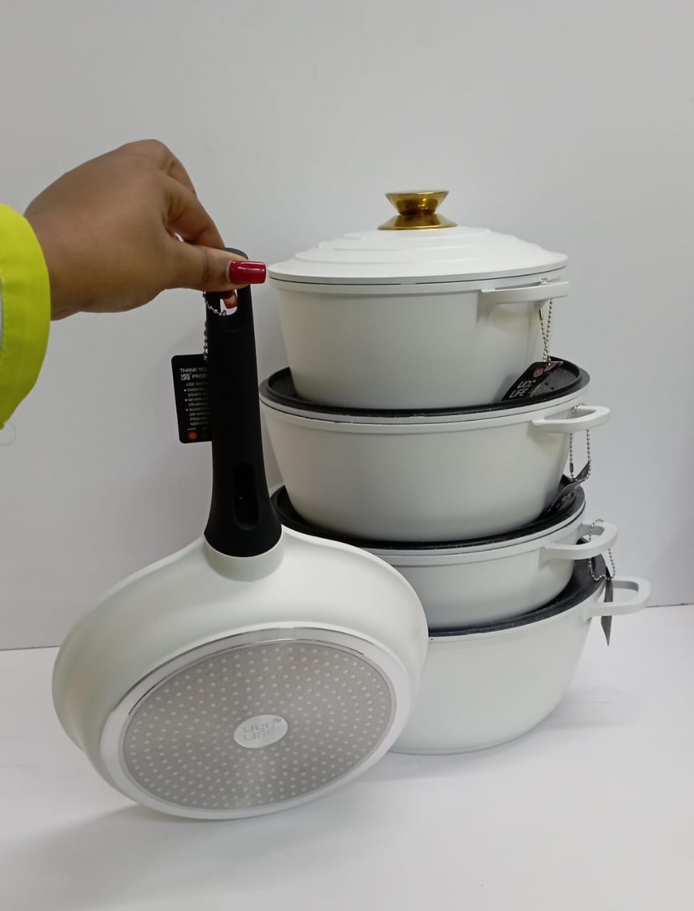 UccLife 11pcs Non-Stick Cookware Set | Pots & Pans Set