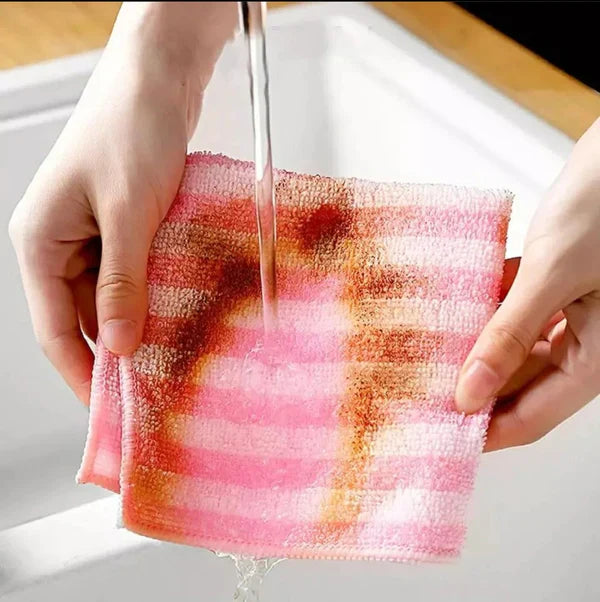 5 Pack Microfiber Dish Cloth for Washing Dishes/ cleaning surfaces