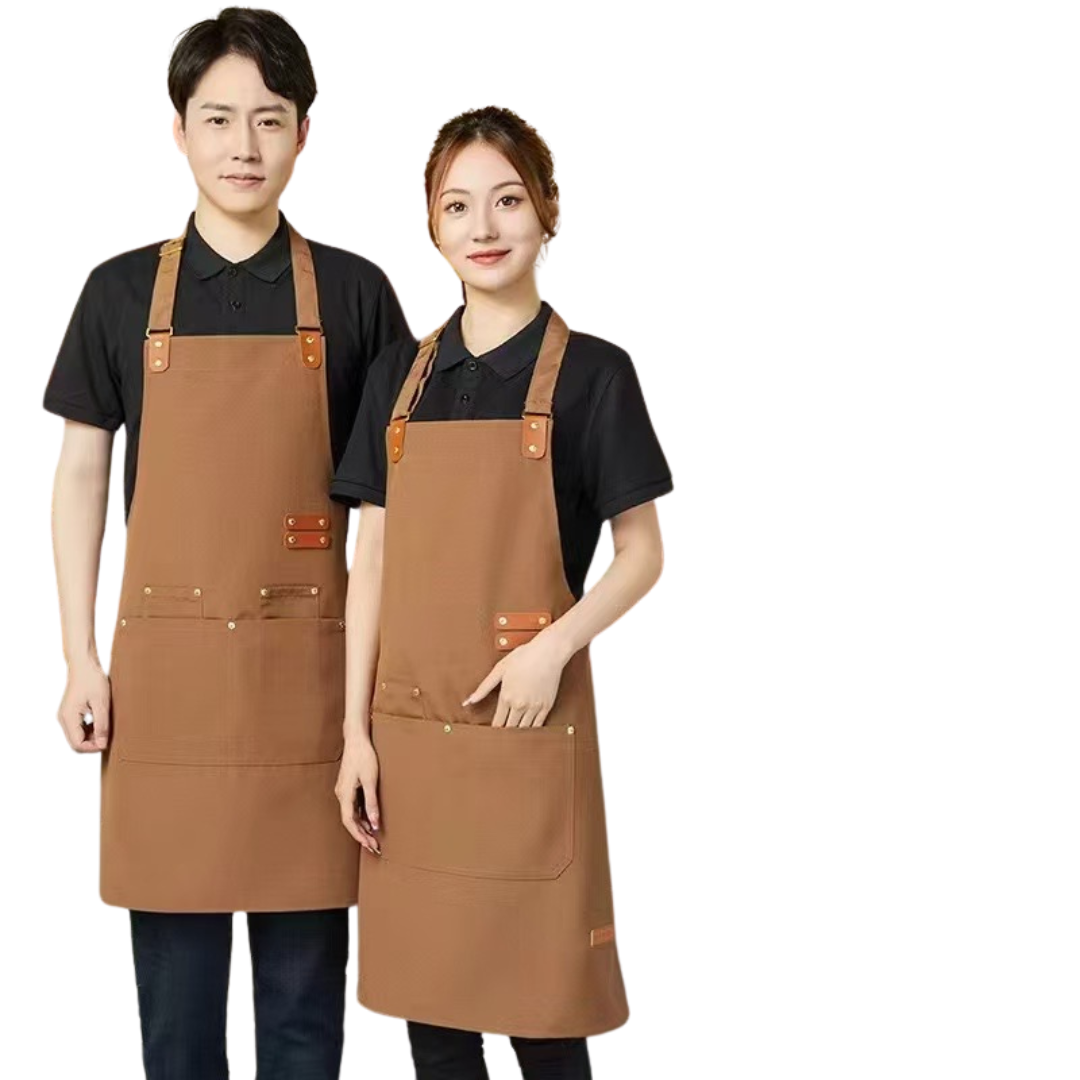 Canvas Cross Back Chef Apron | Adjustable Straps & Large Pockets Kenya