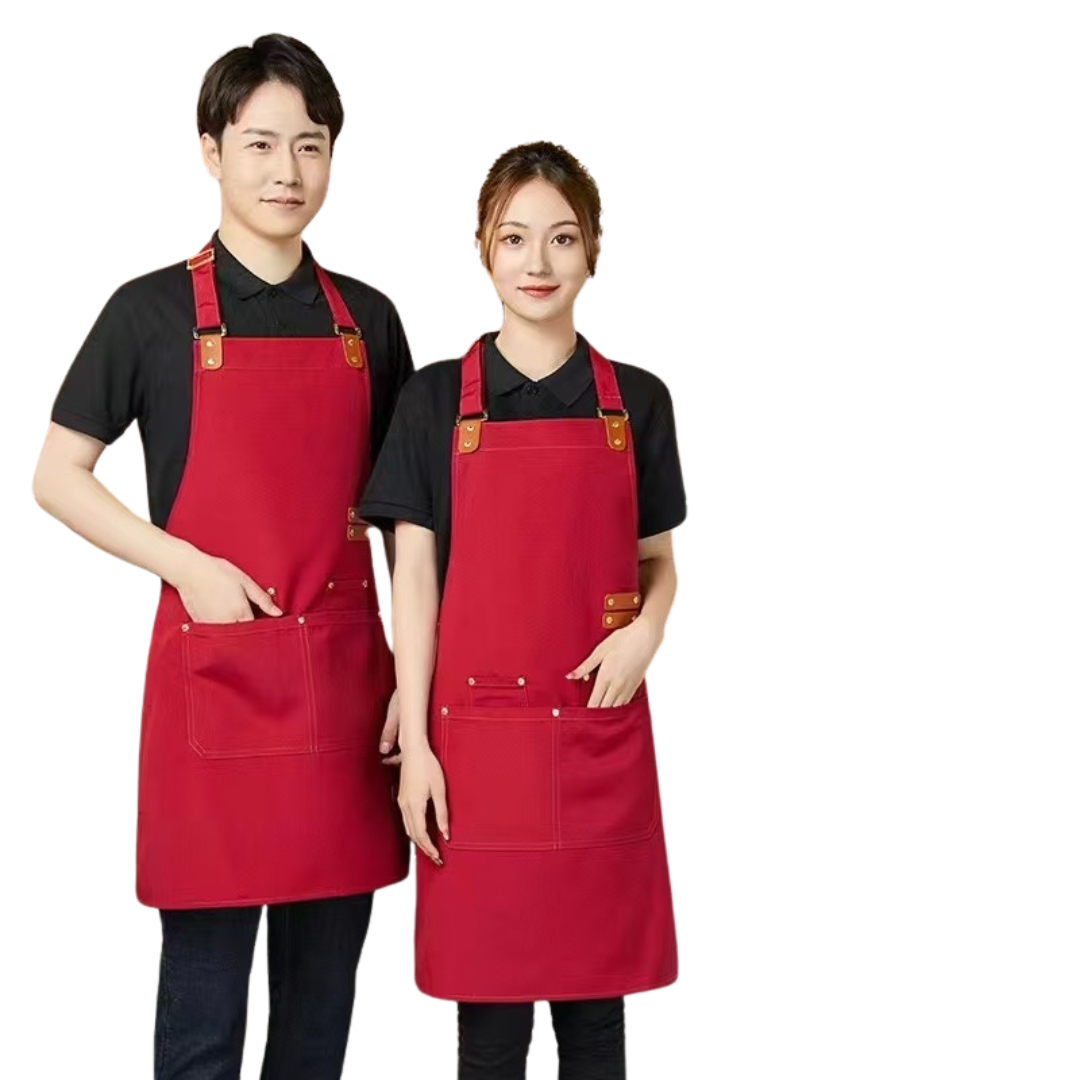 Canvas Cross Back Chef Apron | Adjustable Straps & Large Pockets Kenya