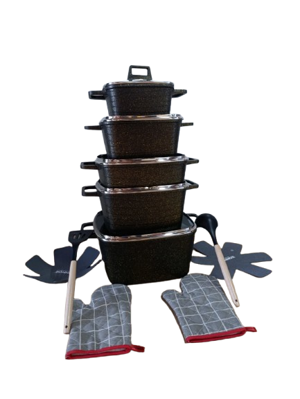 16Pc Donnor Swell Non-Stick Cookware Set (1-9)