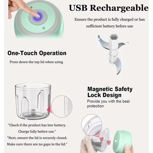Portable Electric Food Processor