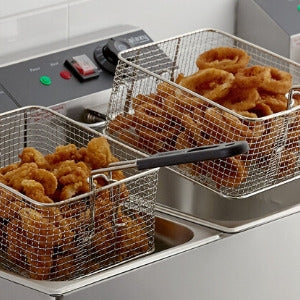 Nunix  Double Tank 6+6LT CHIPS/CHICKEN Stainless Steel double Deep Fryer