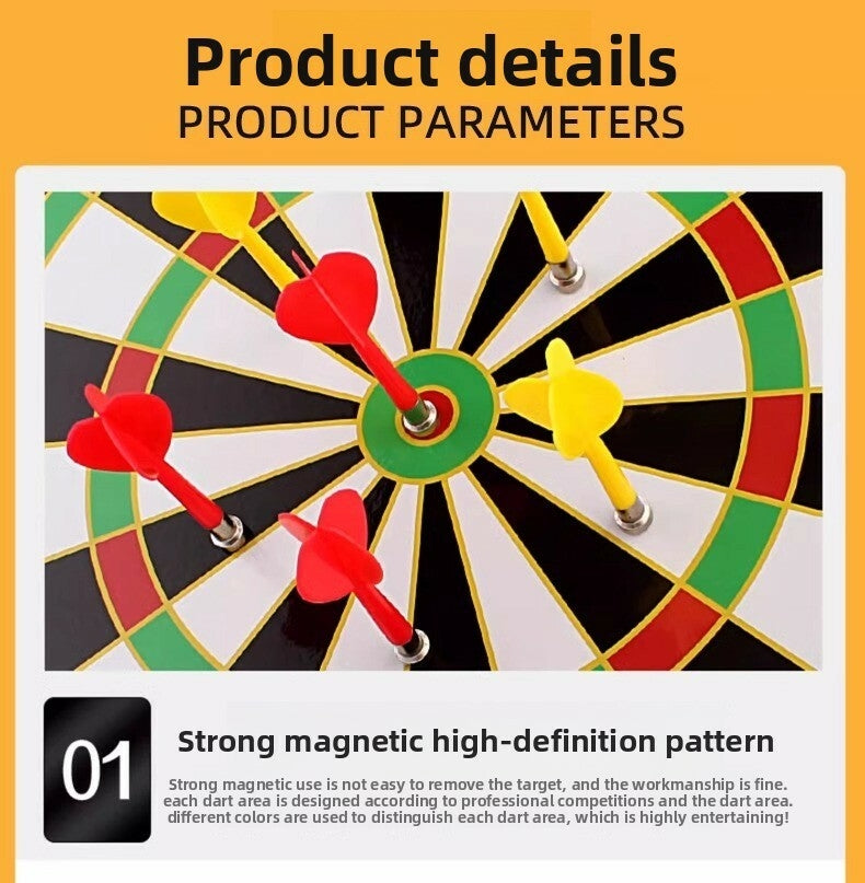 12-inch dartboard set - 9 powerful magnetic darts
