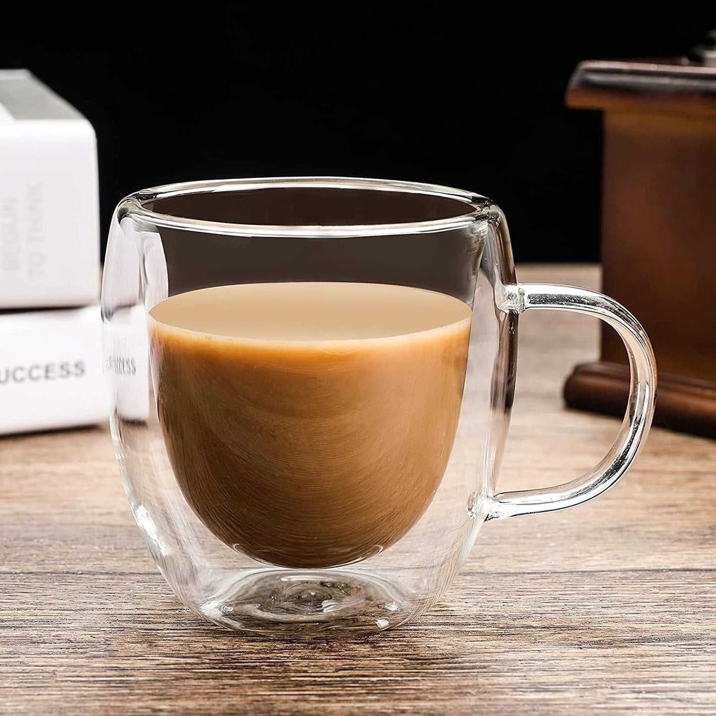 Double Walled Borosilicate Glass Coffee Mugs Set of 2 Kenya