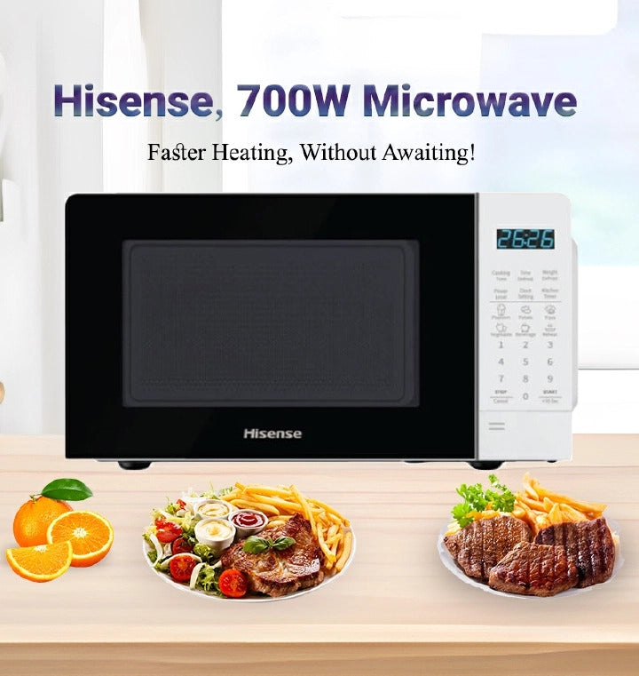 Hisense 20L Digital Microwave Oven H20MOMWS11-WHITE+2YRS WARRANTY