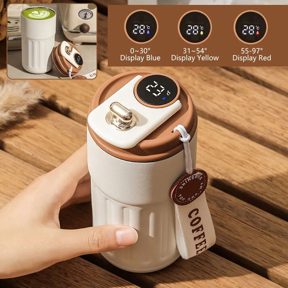 316 stainless steel thermos bottle with LED temperature display
